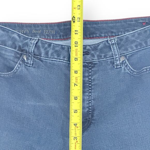 Talbots Womens Curvy Boot Cut Jeans Size 12/31 Blue Medium Wash Stretch Mid Rise - Picture 9 of 10